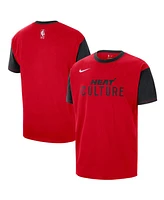 Nike Men's Red Miami Heat 2024/25 City Edition Courtside Color Block T-Shirt