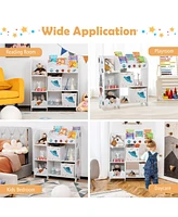 Gouun Kids Toy and Book Organizer Children with Storage Bins