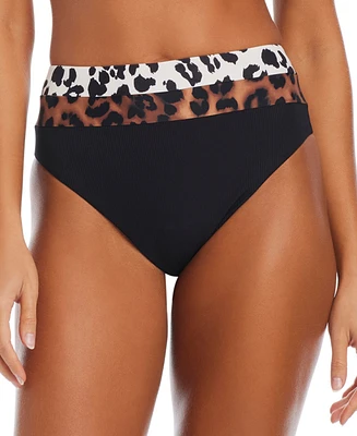 Bar Iii Women's My Skin High-Leg High-Rise Bikini Bottoms, Exclusively at Macy's