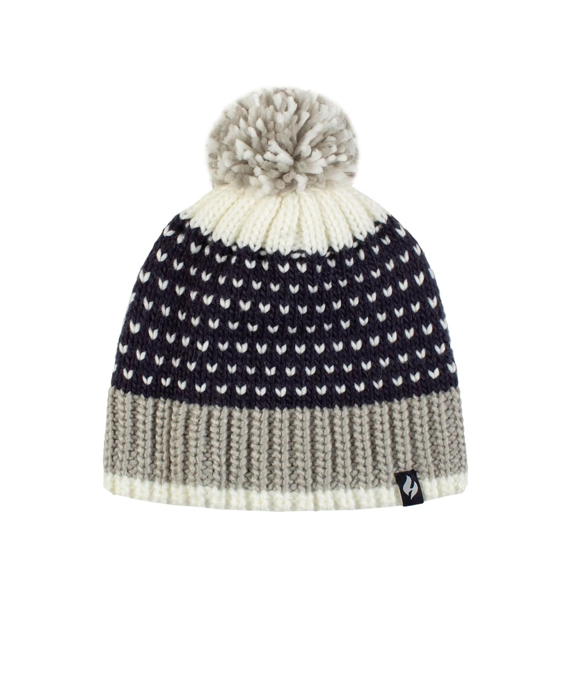 Heat Holders Arles Patterned Pom-Pom Hat
