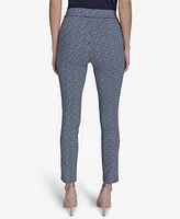 Tommy Hilfiger Women's Gingham-Print Pull-On Pants