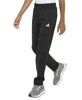 adidas Big Boys Elastic-Waistband Woven 3-Stipe Stretch Pants