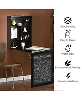 Gouun Convertible Wall Mounted Table with A Chalkboard