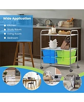 Gouun 4 Drawers Shelves Rolling Storage Cart Rack