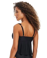 Bar Iii Women's Tunnel Fly Away Tankini Top, Exclusively at Macy's