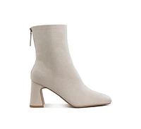 London Rag Dimri Square Toe Microfiber Ankle Boots