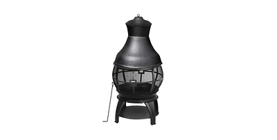 Slickblue 45-inch Cast Iron and Steel Outdoor Fire Pit Chimenea