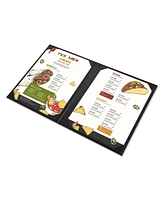Yescom WeChef 5 Pack Menu Covers 8.5"x11" Views Faux Leather Cafe Restaurant Bars