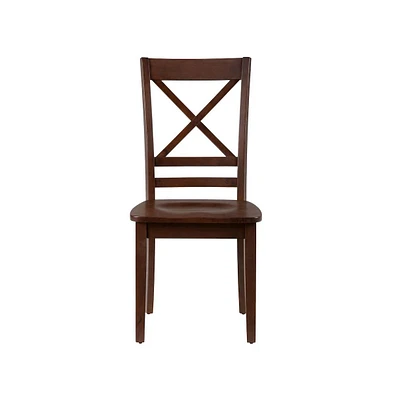 Jofran Simplicity Solid Wood Classic Cross-Back Dining Chair (Set of 2