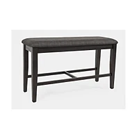 Jofran American Rustics Upholstered 42" Counter Bench