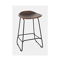 Jofran Nature's Edge Solid Acacia Counter Height Backless Stool (Set of