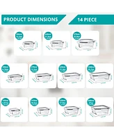 Sorbus -Piece Glass Food Storage Containers with Lids
