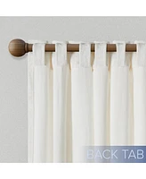 Texture Velvet Back Tab Room Darkening Curtain Panel