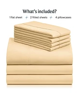 6PC Silky Soft Cooling Deep Pocket Performance Sheet Set
