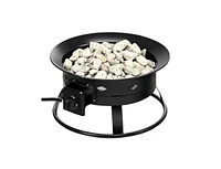 Slickblue Portable Outdoor Propane Fire Pit - Compact and Stylish Patio Heating Solution