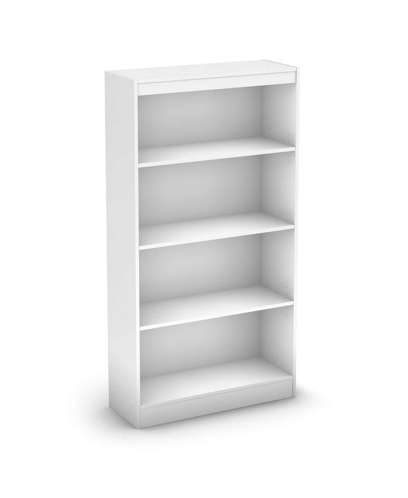 Slickblue 4-Shelf Bookcase with 2 Adjustable Shelves for Customizable Storage and Display