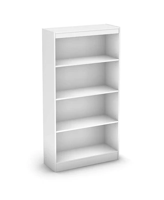 Slickblue 4-Shelf Bookcase with 2 Adjustable Shelves for Customizable Storage and Display