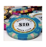 Slickblue Holo Inlay Poker Chips (25-Pack) High-Quality Poker Chips with Holographic Inlay for Home and Tournament Play