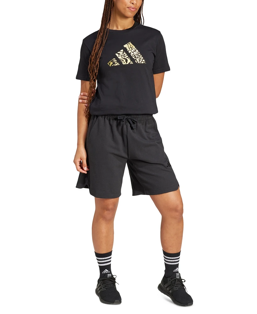 adidas Women's Tech Metallic Graphic T-Shirt