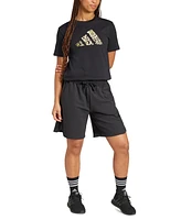 adidas Women's Tech Metallic Graphic T-Shirt