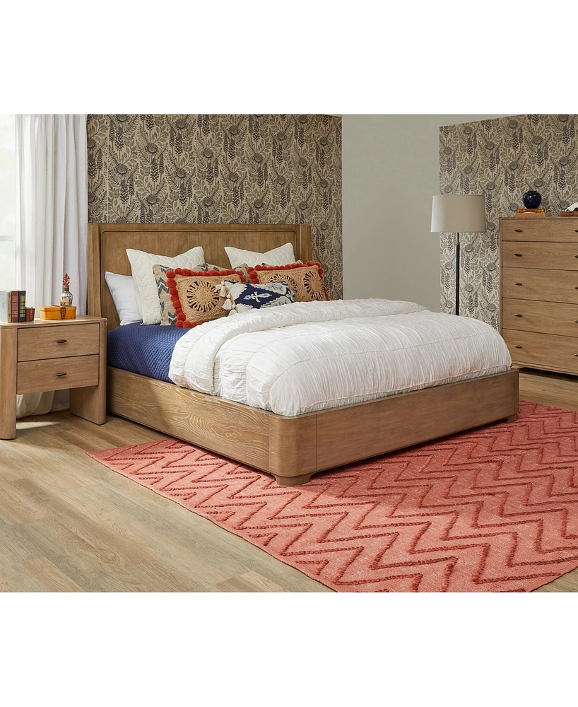 Nordic 3 Pc. King Panel Set (Bed, Chest & Nightstand)