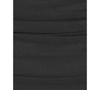 Jump Women's Gathered Glitter-Finish Mini Dress