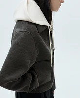 Mango Women's Combined Hooded Jacket