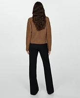 Mango Women's Knitted Buttoned Jacket