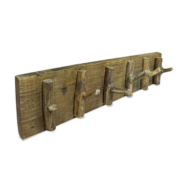 vidaXL Coat Rack Mixed Recycled Wood 23.6"x5.9"x0"