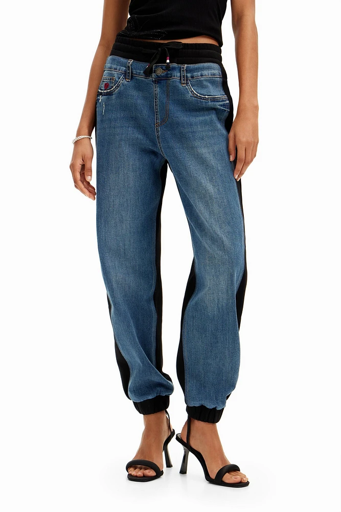 Desigual Women's Contrast jogger jeans