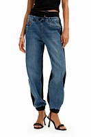 Desigual Women's Contrast jogger jeans