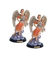 Fc Design "2-pc Set" 12"H Archangel Raphael Statue Angel of Healing Holy Figurine Statue Ornament Home Room Office Decor and Perfect Ideas for Housewa