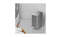 Slickblue 2.6 Gallon Slim Rectangular Stainless Steel Kitchen Bathroom Step Trash Can