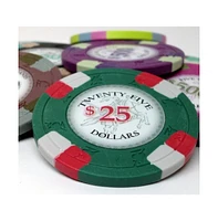 Slickblue Poker Knights Poker Chips (25-pack) - Clay Composite $25