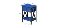 Slickblue Set of 2 - 1-Drawer Nightstand Bedside Table