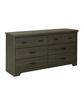 Slickblue Bedroom 6-Drawer Double Dresser Wardrobe Cabinet