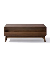 LuxenHome Columbia Engineered Wood Coffee Table with Storage