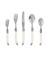 French Home Laguiole Connoisseur 20-Piece 18/10 Stainless-Steel Flatware Set with Handles