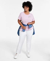Levis Trendy Plus Size Perfect Tee Straight Leg Jeans