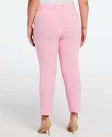 Rafaella Plus Classic Fit Straight Leg Ankle Pants