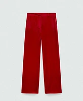 Mango Women's Velvet Suit Trousers