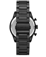 Michael Kors Men's Panorama Chronograph Black Ip Stainless Steel Watch, 44mm