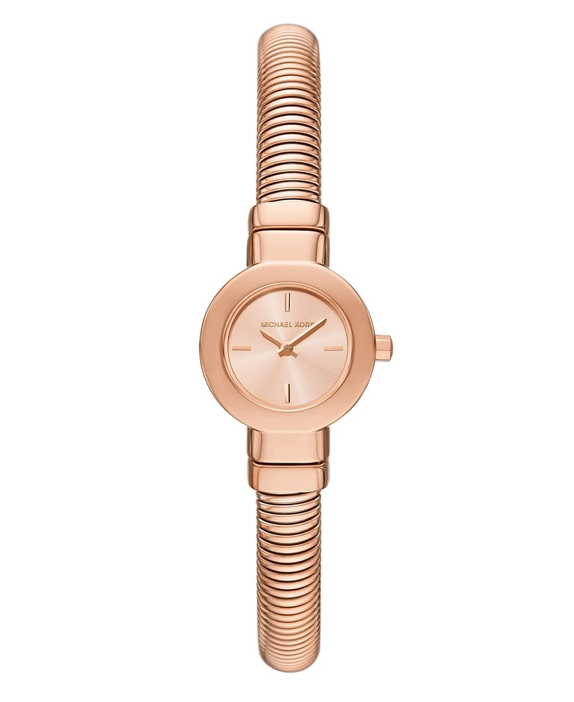 Michael Kors Women's Gramercy Two-Hand Rose Gold-Tone Stainless Steel Watch, 21mm