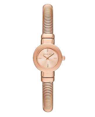 Michael Kors Women's Gramercy Two-Hand Rose Gold-Tone Stainless Steel Watch, 21mm