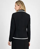 Kasper Women's Framed Two-Button Blazer, Regular and Petite Sizes