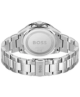 Hugo Boss Men's Runner 3H Silver Stainless Steel Watch