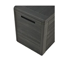 vidaXL Patio Storage Box Anthracite 38.7"x17.3"x21.7"