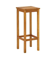 vidaXL 3 Piece Balcony Bar Set Solid Acacia Wood