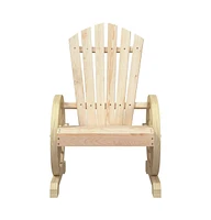 vidaXL Patio Adirondack Chairs 2 pcs Solid Wood Fir