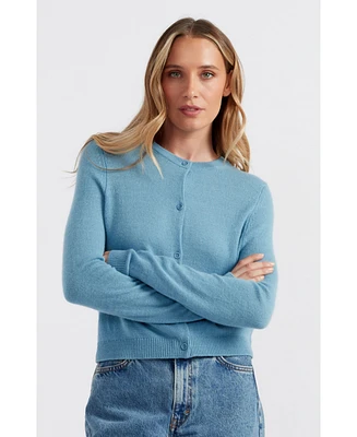 Chinti and Parker Women's & Pure Cashmere Summer Cropped Cardigan